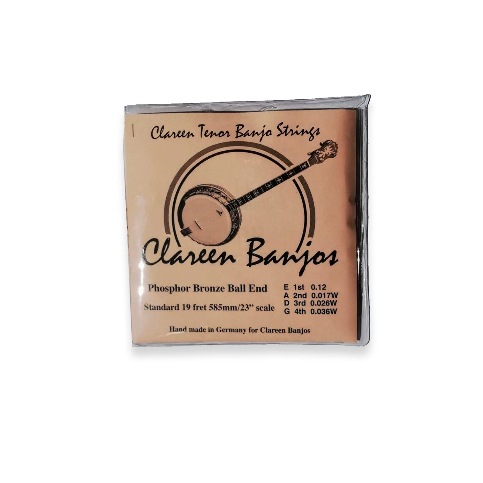 Phosphor Bronze Ball End Standard Scale • Clareen Banjos