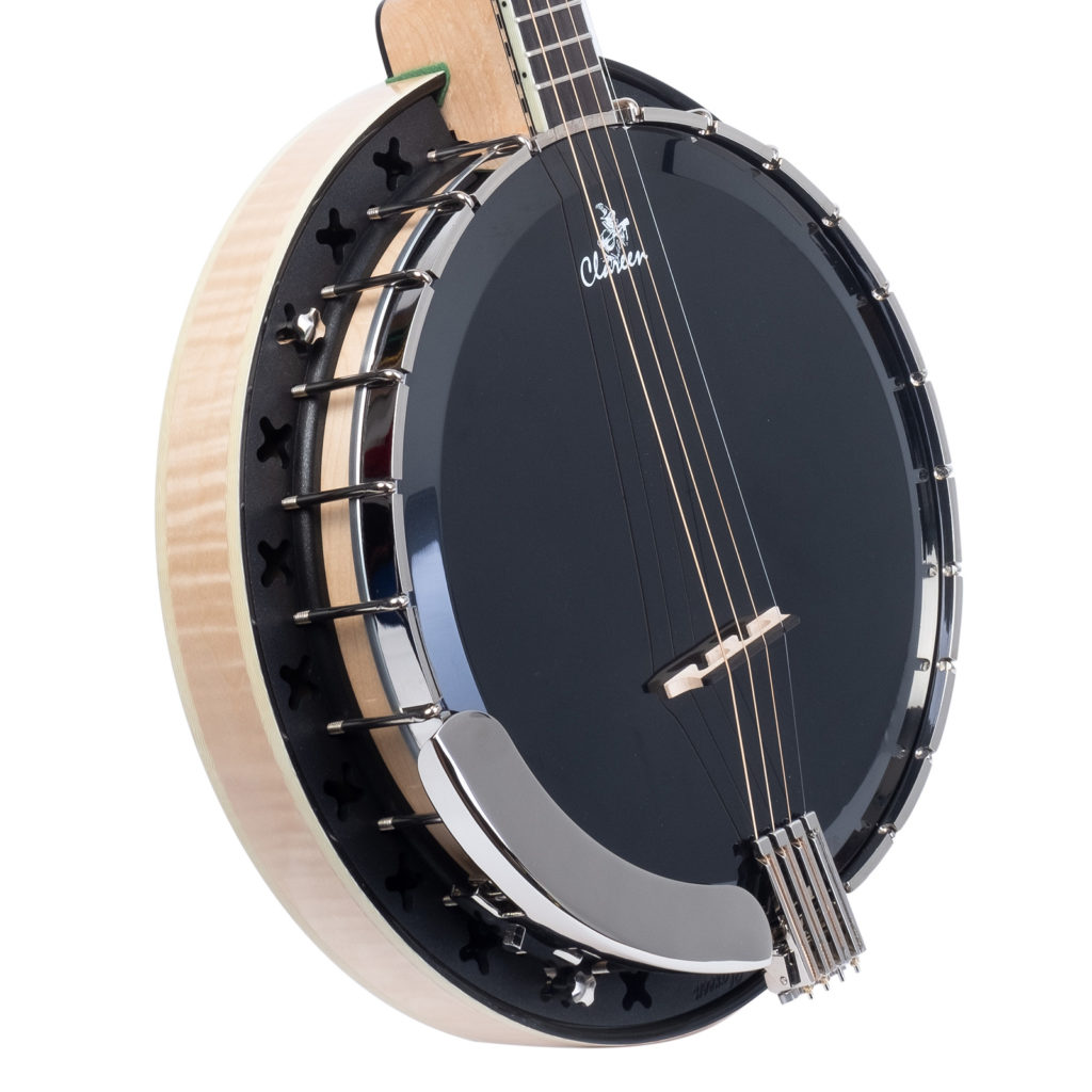 Clareen Banjo Head Smooth Black 11" • Clareen Banjos