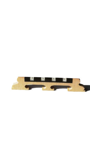 Ebony Top Maple Bone Insert Bridge 4 string 13mm