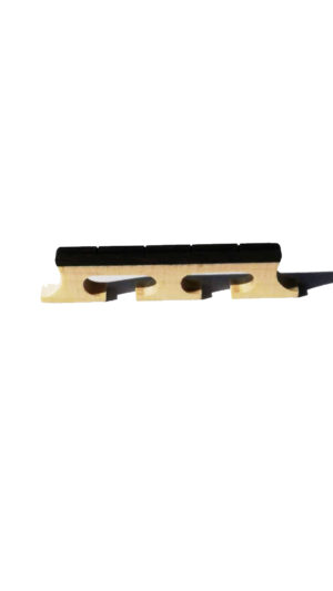 Maple/Ebony topped 4 string banjo bridge 16mm