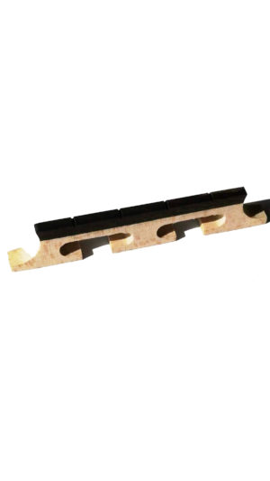 Maple/Ebony topped 4 string banjo bridge 13mm