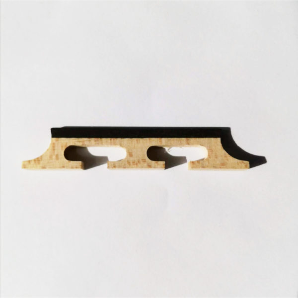 Maple/Ebony topped 4 string banjo bridge 13mm